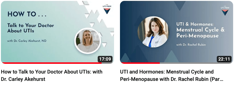 Clinician interviews with Live UTI Free